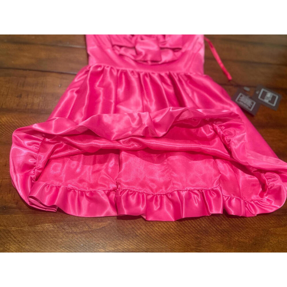 Mac Duggal Ieena 49616 - Bow Front Bubble Hem Mini Dress - Fuchsia, Size 4  $298 - Picture 5 of 8